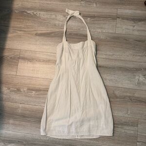 Abercrombie & Fitch White Halter Sundress
